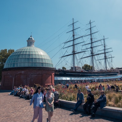 Photo of Greenwich, with the cutty sark in view.