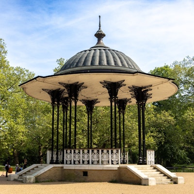 Photo showing the bandstand in Southwark Park
