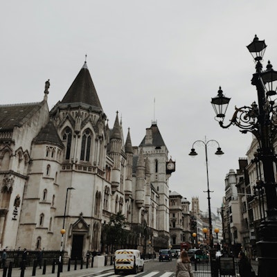 Photo of the Royal Courts of Justice in London