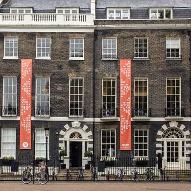 Photo of the exterior of the Architectural Association, in a magnificent Georgian townhouse.