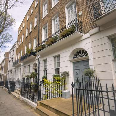 Photo of a residential street