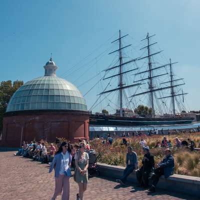 Photo of Greenwich, with the cutty sark in view.