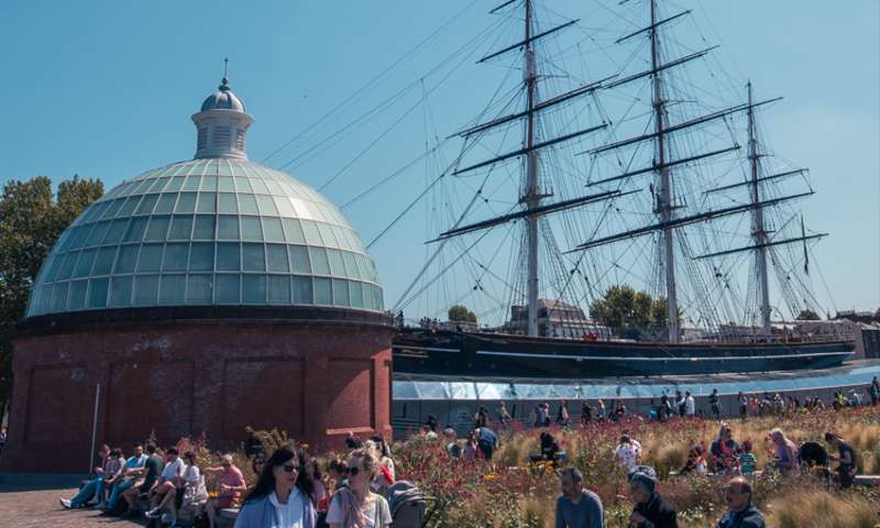 Photo of Greenwich, with the cutty sark in view.