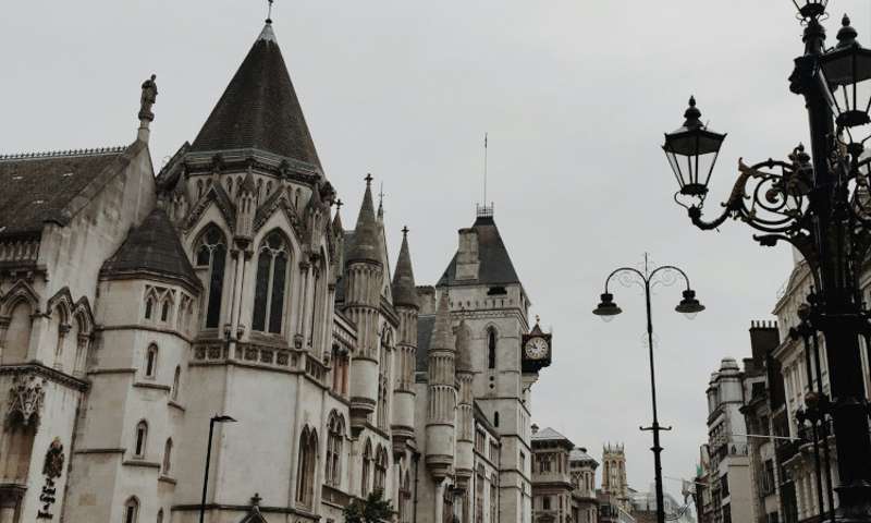 Photo of the Royal Courts of Justice in London