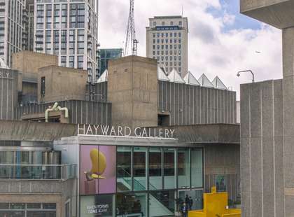 A picture of the Hayward Gallery, a brown concrete building.