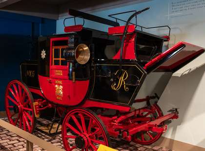 Photo of a horsedrawn mail carriage