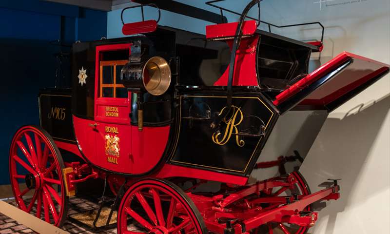 Photo of a horsedrawn mail carriage